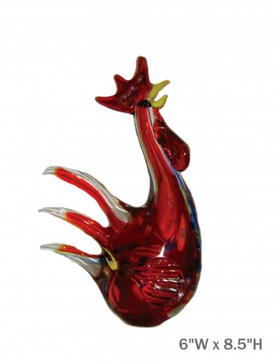 Art Glass Rooster